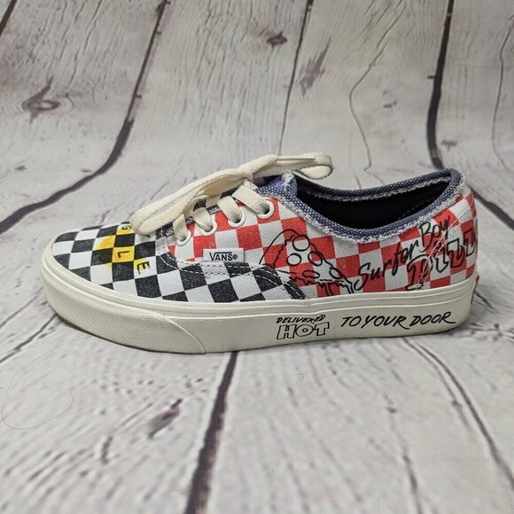 Vans Stranger Things Surfer Boy Pizza Shoes M 5.5 W 7 - Picture 2 of 13